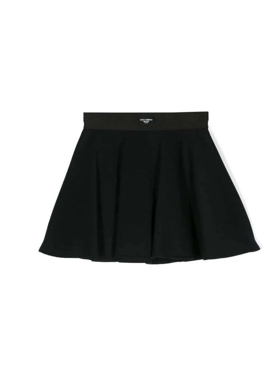 Dolce & Gabbana Jr Jupe Midi - Noir
