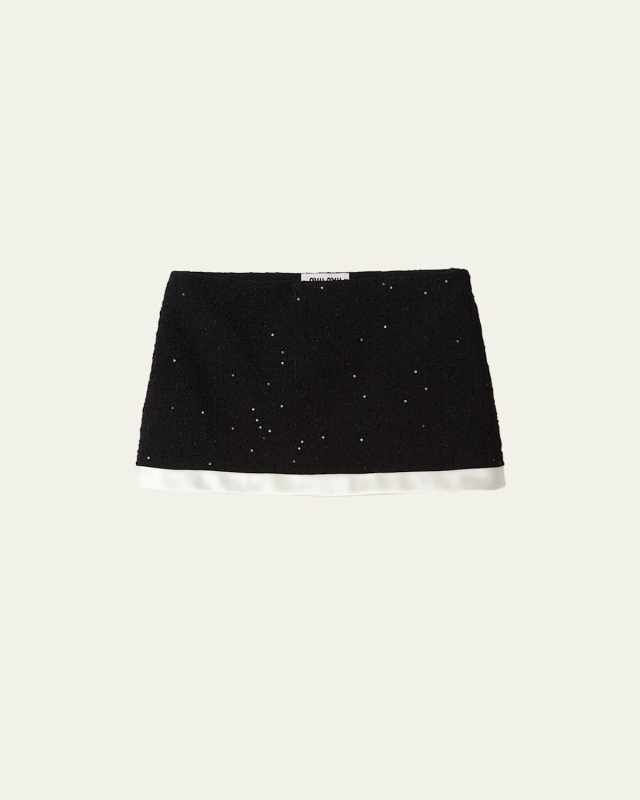 Sequined Mini Skirt