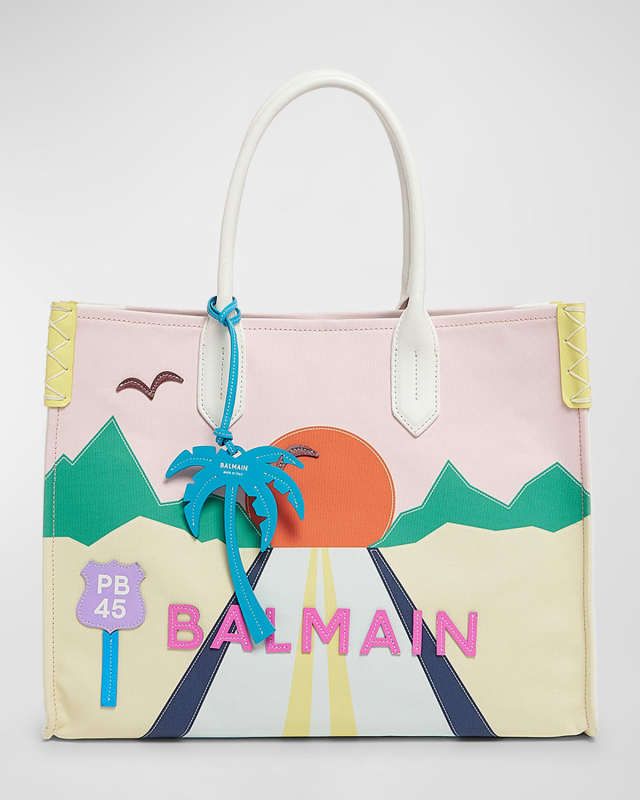 B Army Medium Shopper Tote Bag in Patchwork Leather