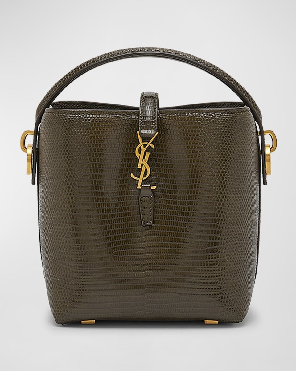 Le 37 Mini YSL Bucket Bag in Lizard