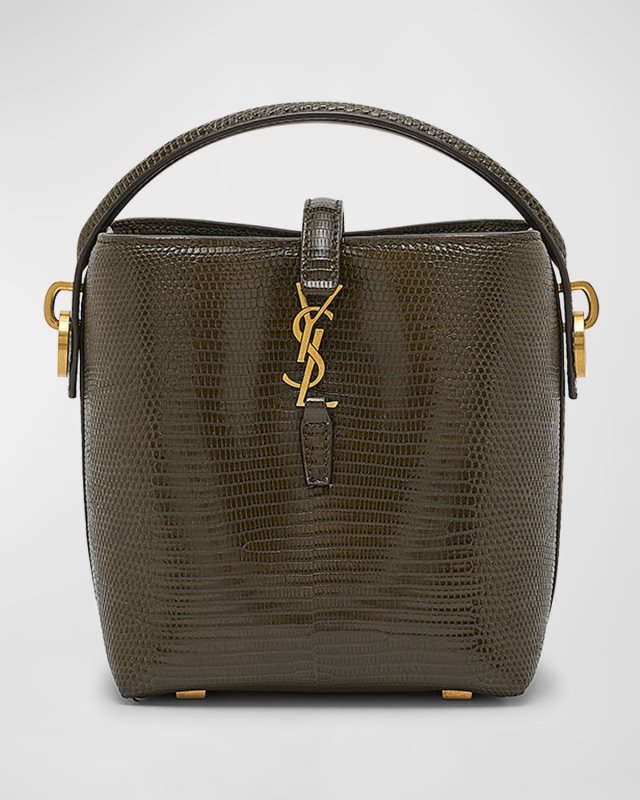 Le 37 Mini YSL Bucket Bag in Lizard