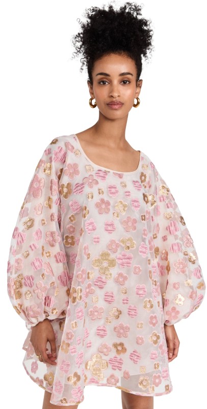Arianne Elmy Organza Good Luck Dress Pink Organza
