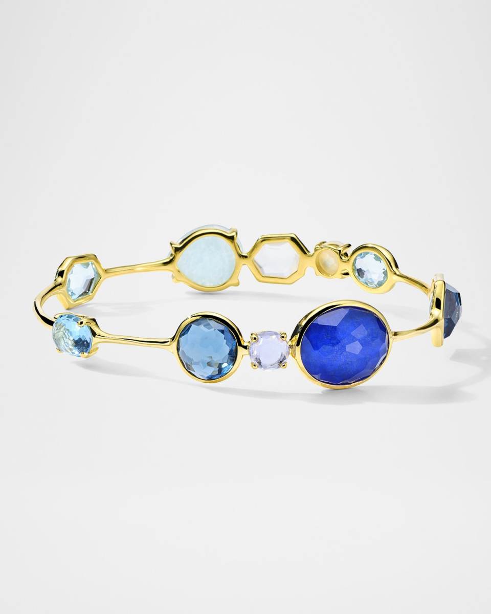 Rock Candy Open Gelato Kiss Mare Bangle in 18K Gol