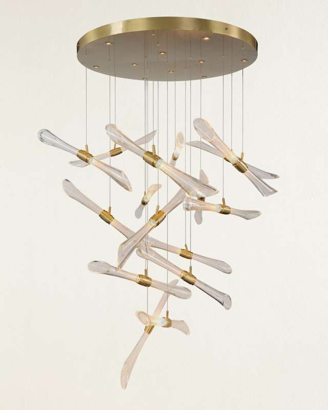 Rhapsody 26-Light Tube Chandelier, 40"Dia.