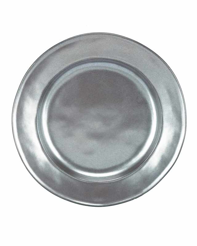 Pewter Stoneware Dessert/Salad Plate