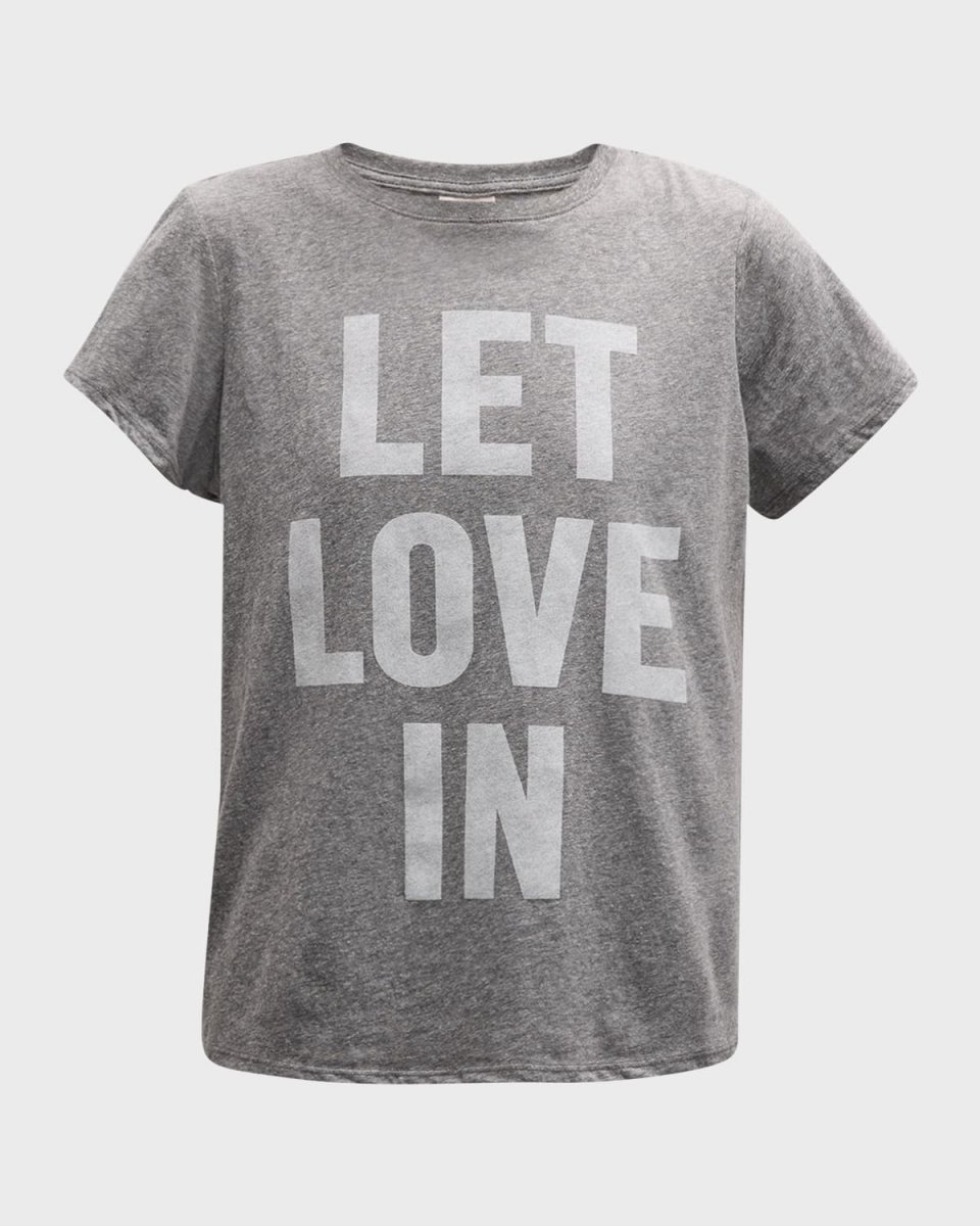 Let Love In Short-Sleeve Slogan T-Shirt