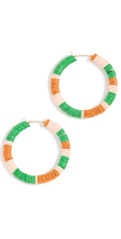 Maison Monik Sirikit Earrings Vert/Orange/Rose Pal