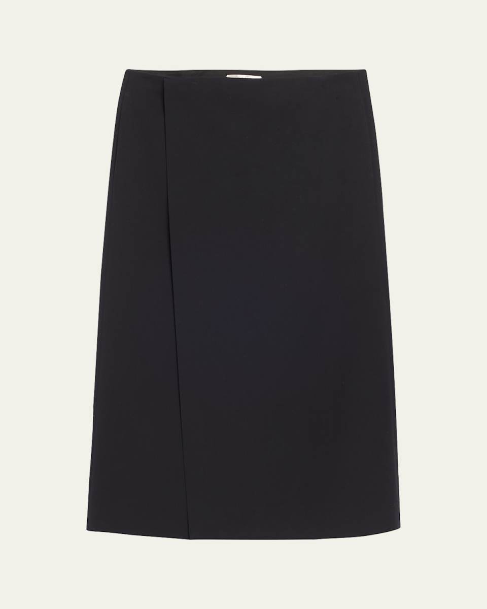 Kavi Virgin Wool Wrap Skirt