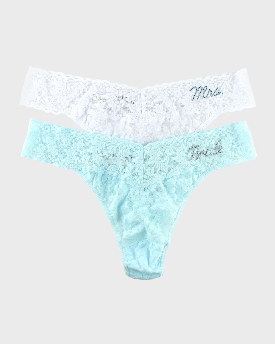 Bride & Mrs. Original-Rise Lace Thong Gift Set