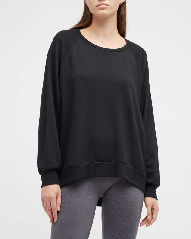 Saturday Fleece Oversized Pullover Top