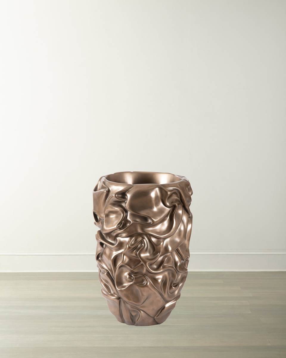 Drape Planter, Liquid Silver