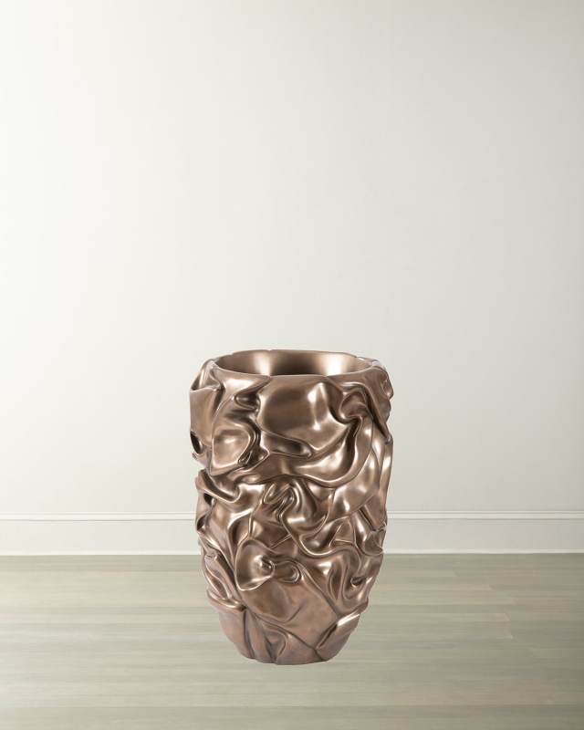 Drape Planter, Liquid Silver
