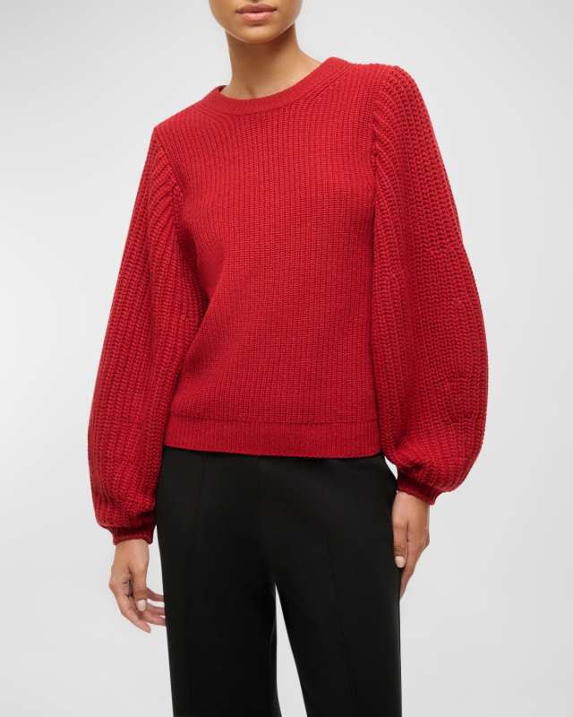 Aura Balloon-Sleeve Sweat