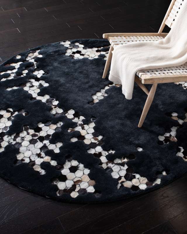 Burris Hand-Tufted Round Rug, 6'