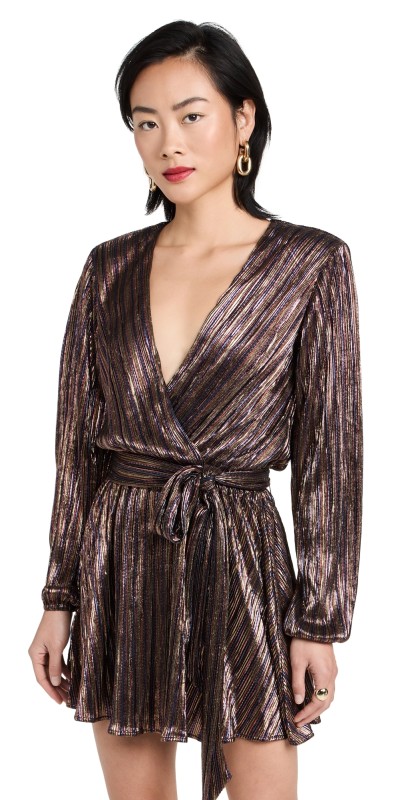Ramy Brook Elise Dress Navy Combo Multi