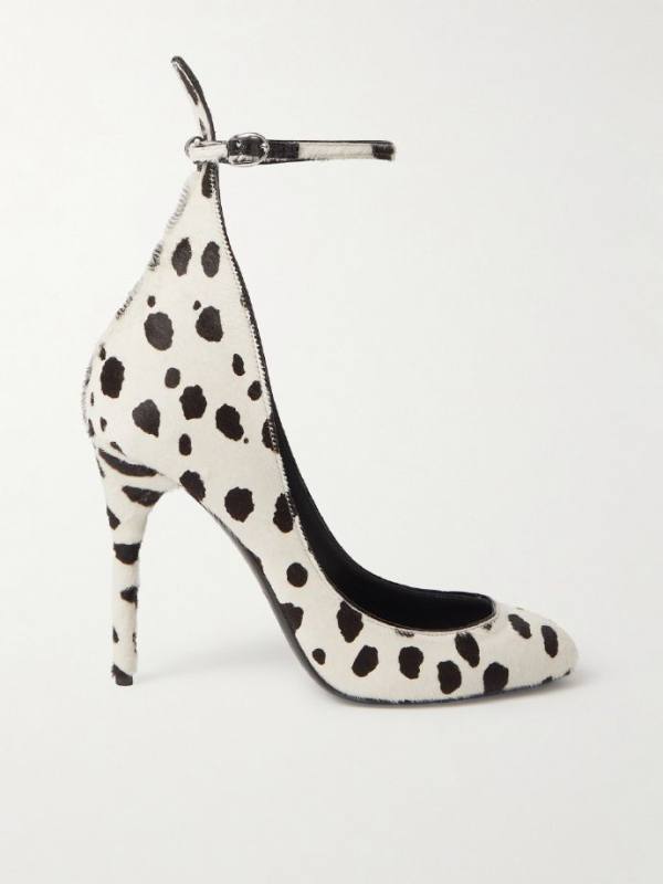 ALAIA 90 calf hair pumps