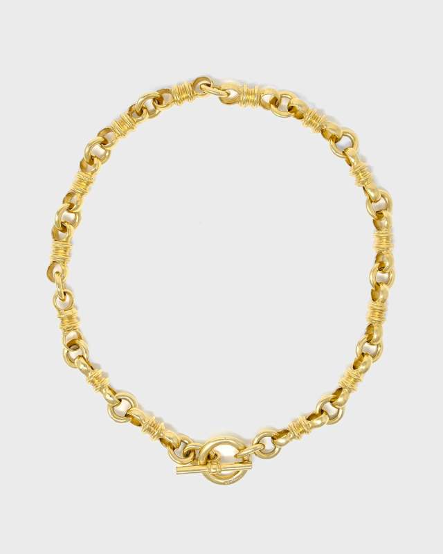 Toggle Link Necklace, 16"L