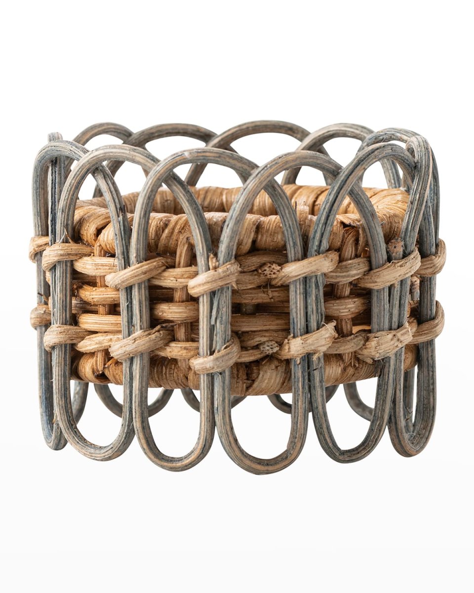 Provence Rattan Chambray Napkin Ring