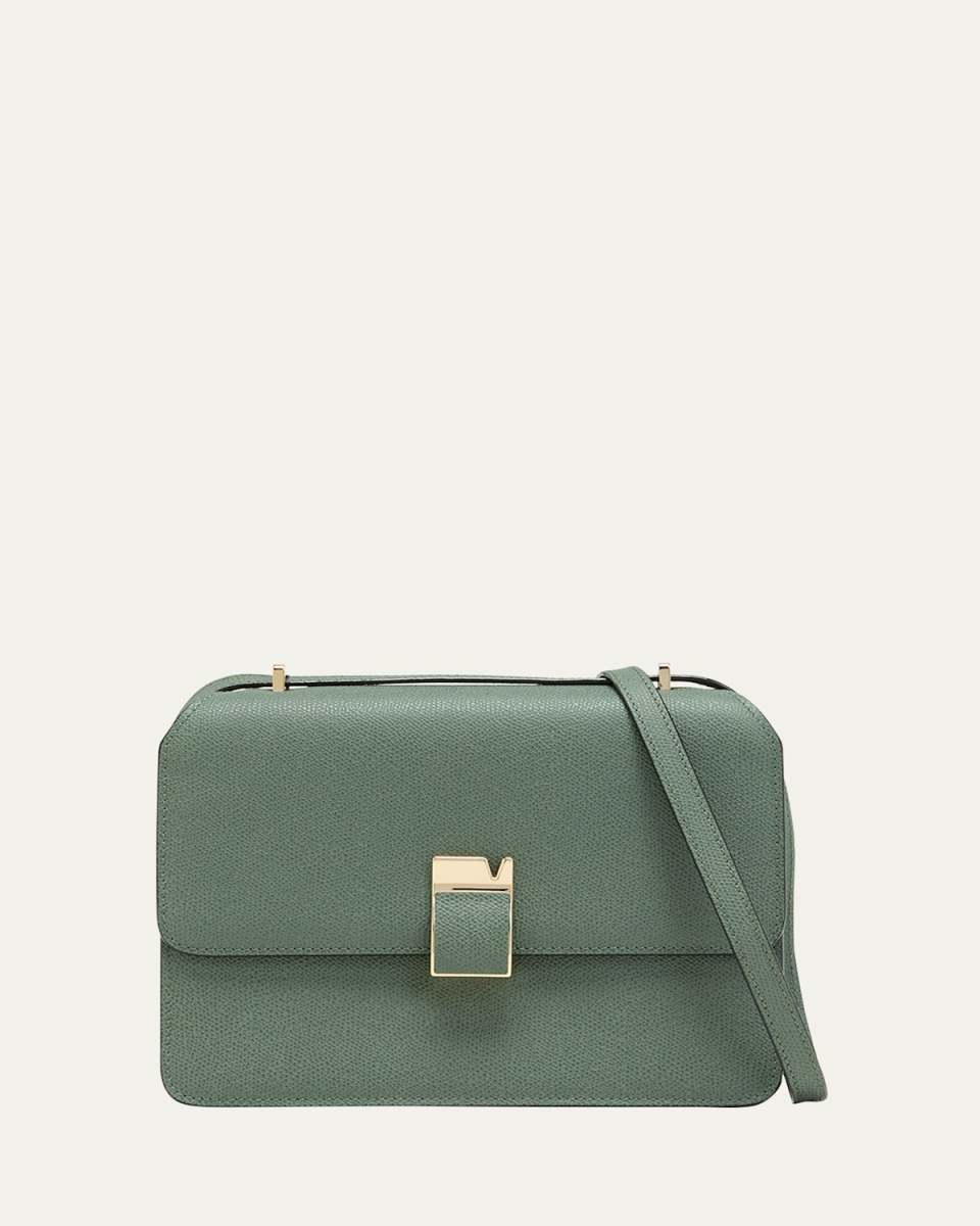 Nola Medium Flap Leather Crossbody Bag