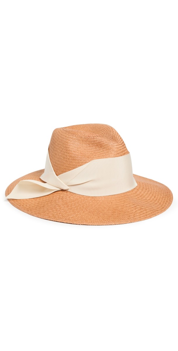 Freya Gardenia Straw Hat Butterscotch/Ivory