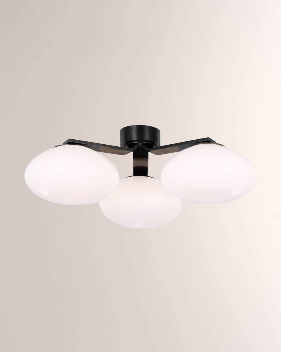 Marisol 3-Light XL Triple Flush Mount by Champilamaud - 27"