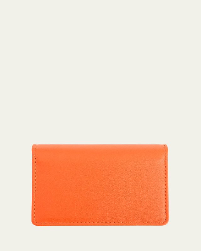 Monogrammed Leather Card Holder Wallet