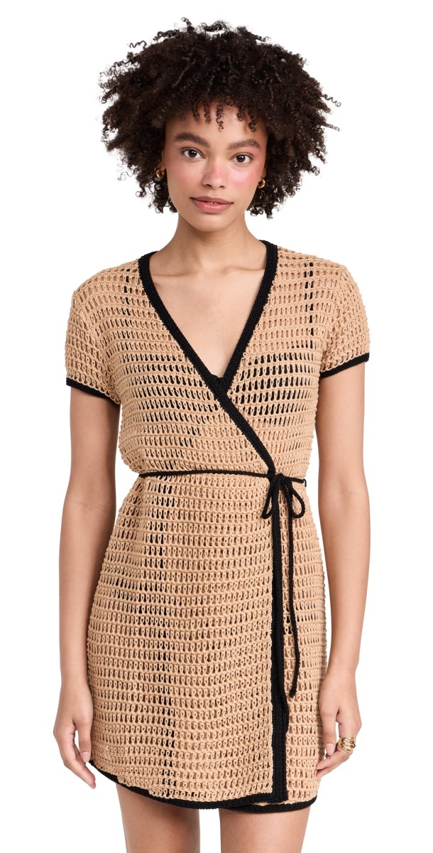 STAUD Spritz Dress Natural