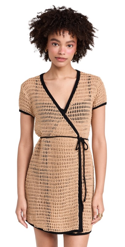 STAUD Spritz Dress Natural