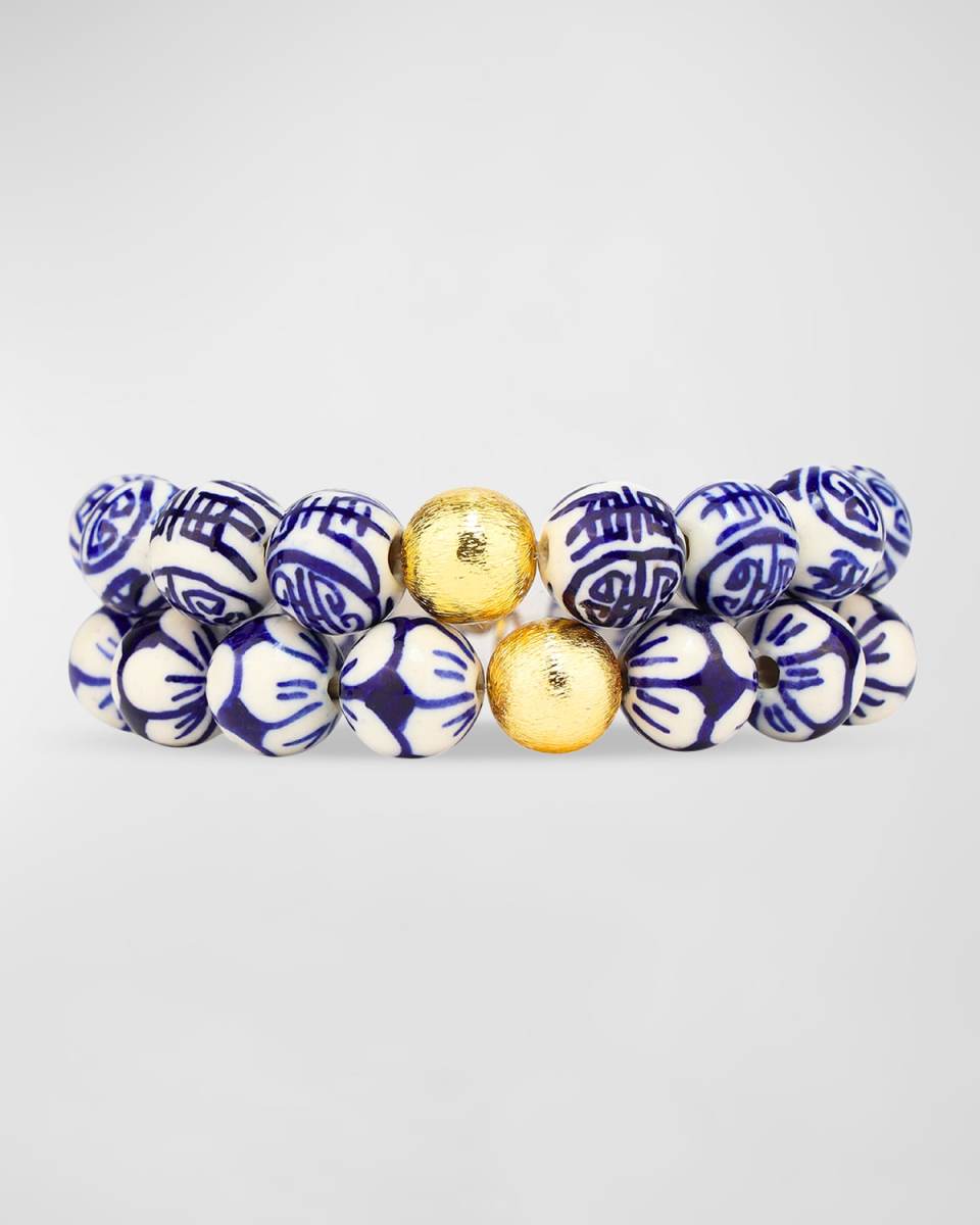 Delft Bracelet Stack, Set of 2