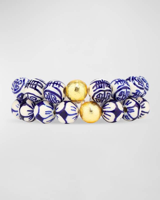 Delft Bracelet Stack, Set of 2
