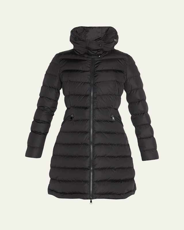 Flammette High-Neck Puffer Coat