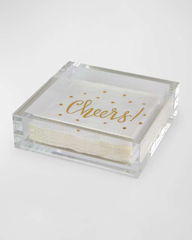 Lucite Cocktail Napkin Tray