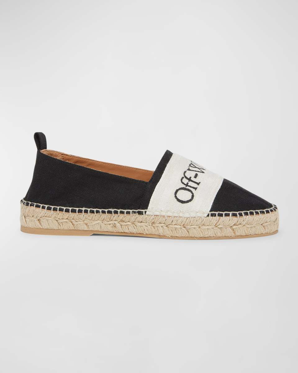 Bookish Linen Logo Espadrille Loafers