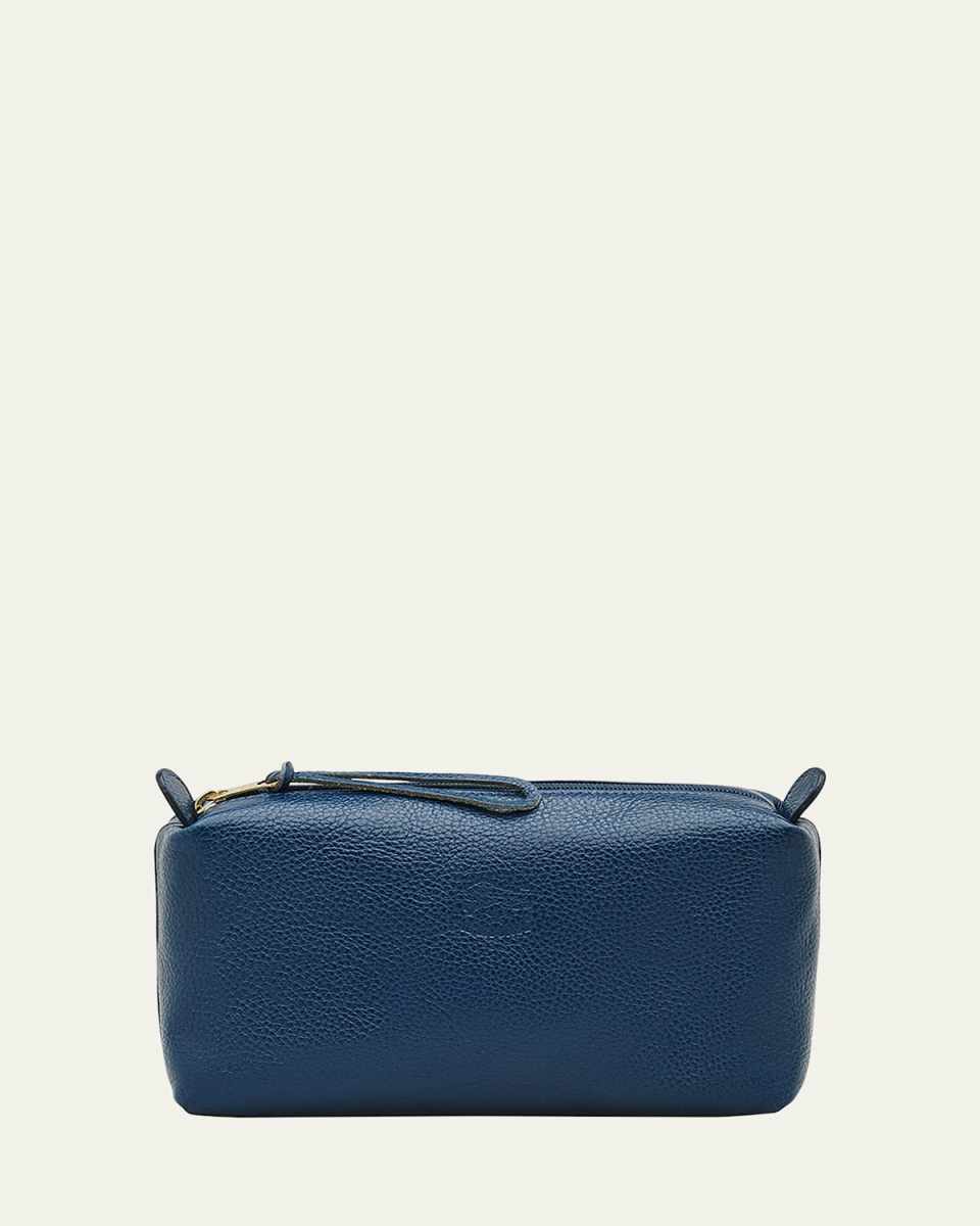 Classic Zip Leather Clutch Bag