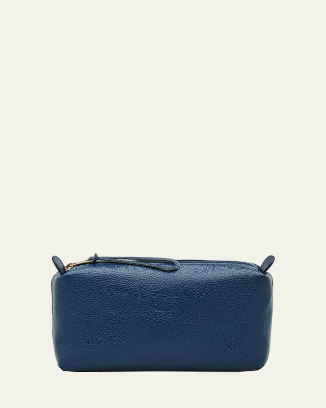 Classic Zip Leather Clutch Bag
