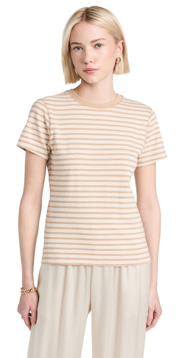 La Lignetriped Molly Tee Cream/Tan