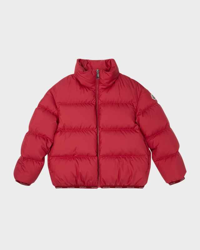 Girl's Abbadia Logo Tape Puffer Jacket, Size 4-6