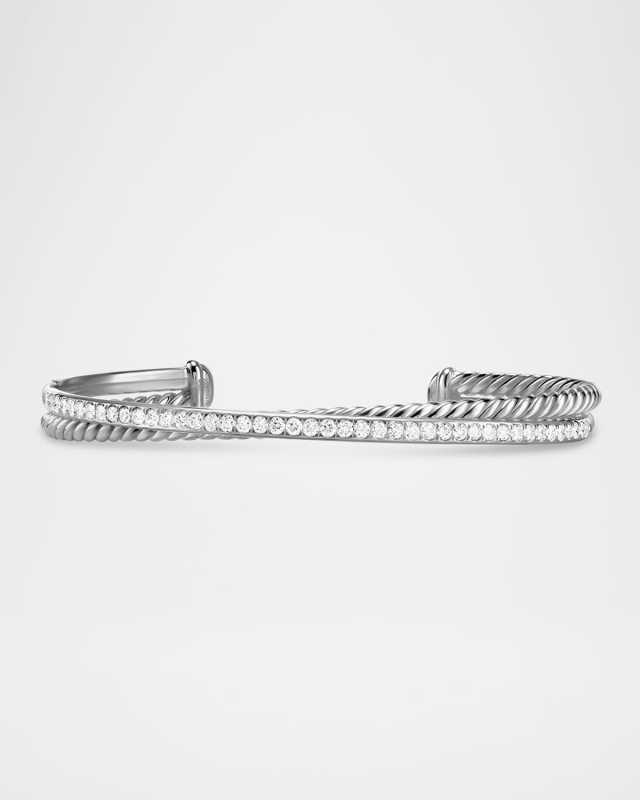 6mm Crossover Bracelet in Silv