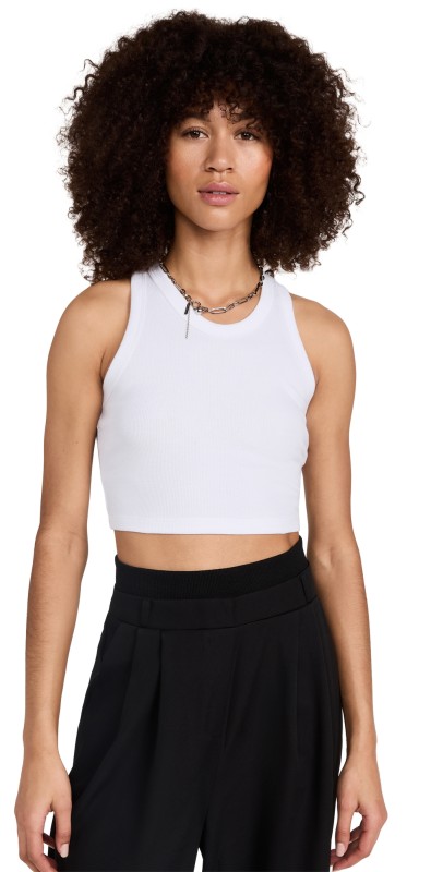 Leset Kelly Racerback Tank White