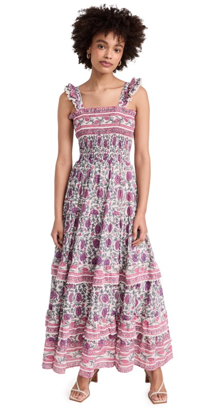 Bell Christine Maxi Dress Pink Purple Tulip