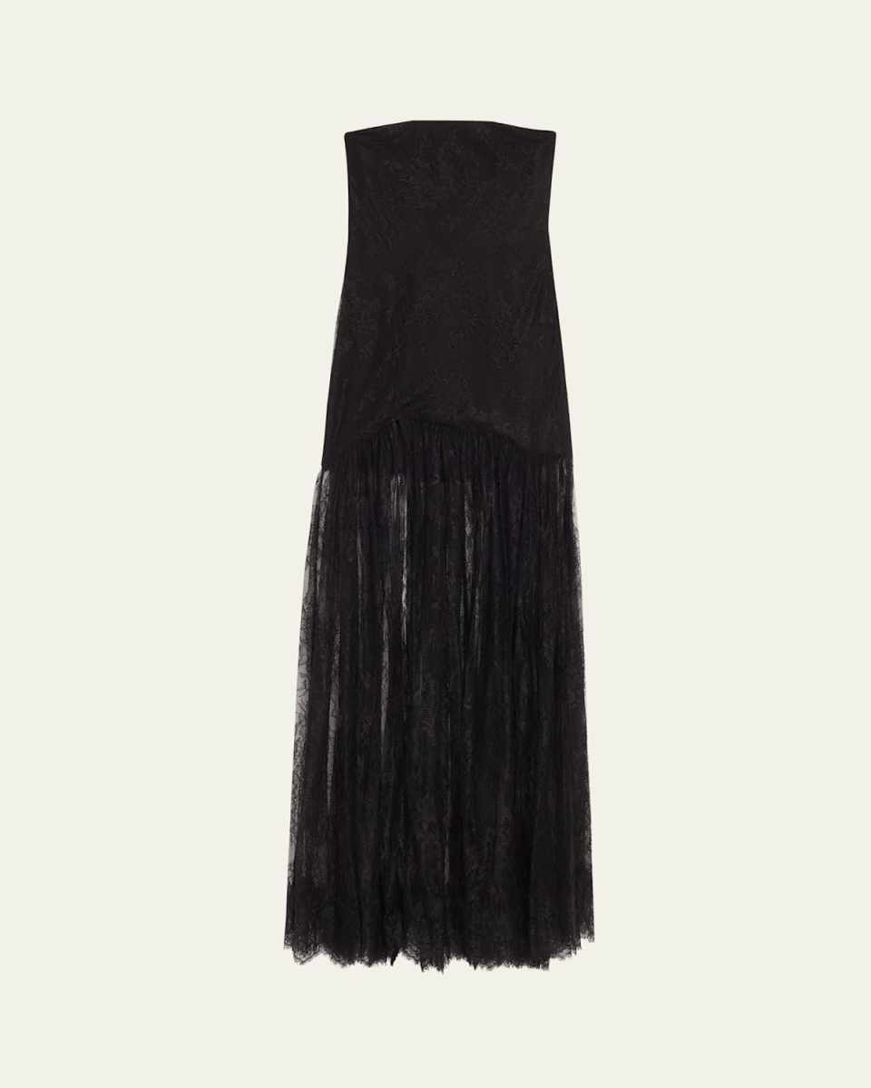 Jeanette Strapless Lace Dress