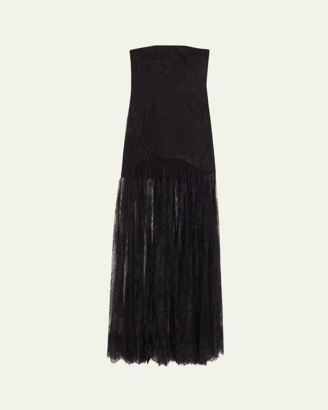 Jeanette Strapless Lace Dress