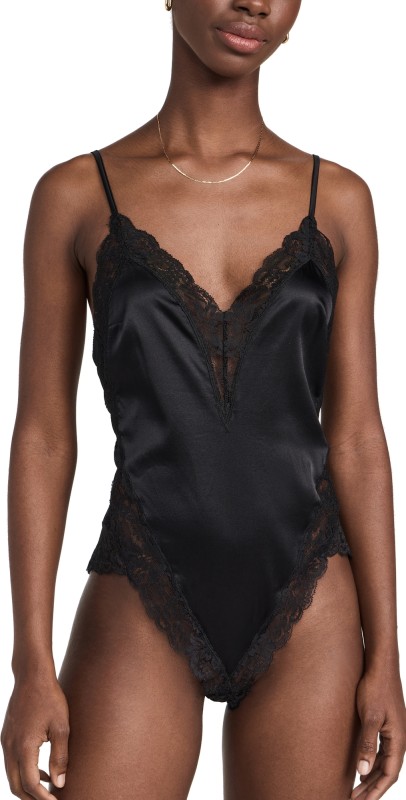 Fleur du Mal Venus Lace Teddy Black