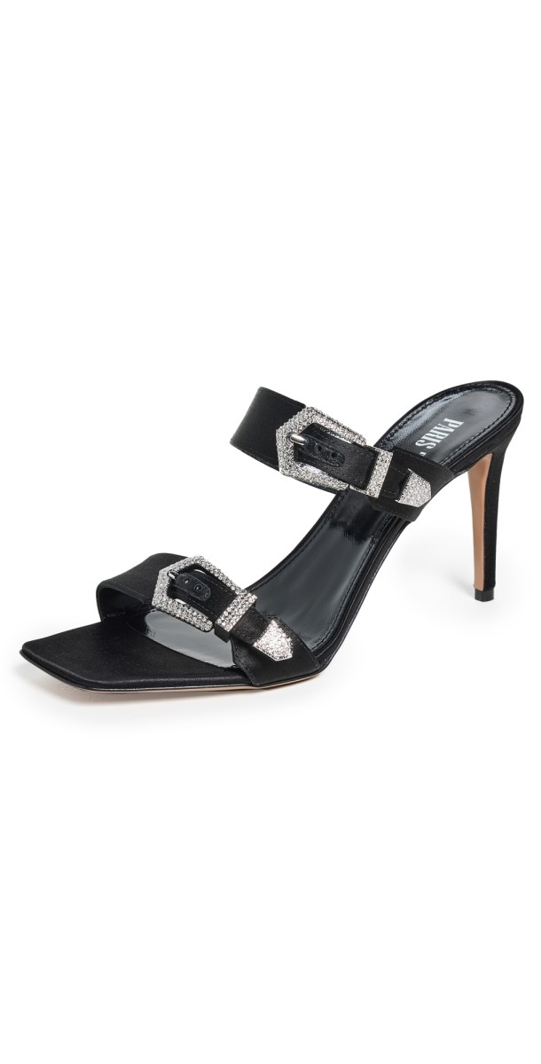 Paris Texas Ursula Mule Heels Black