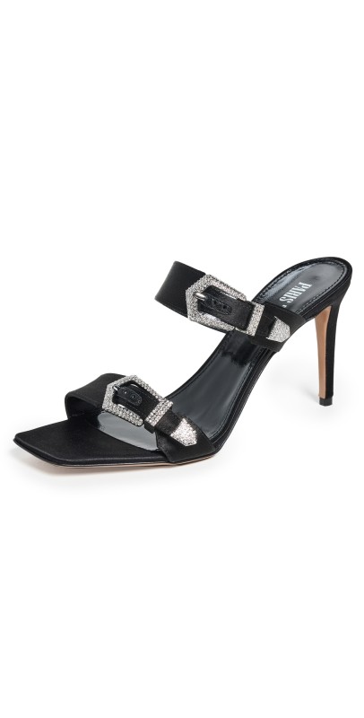 Paris Texas Ursula Mule Heels Black