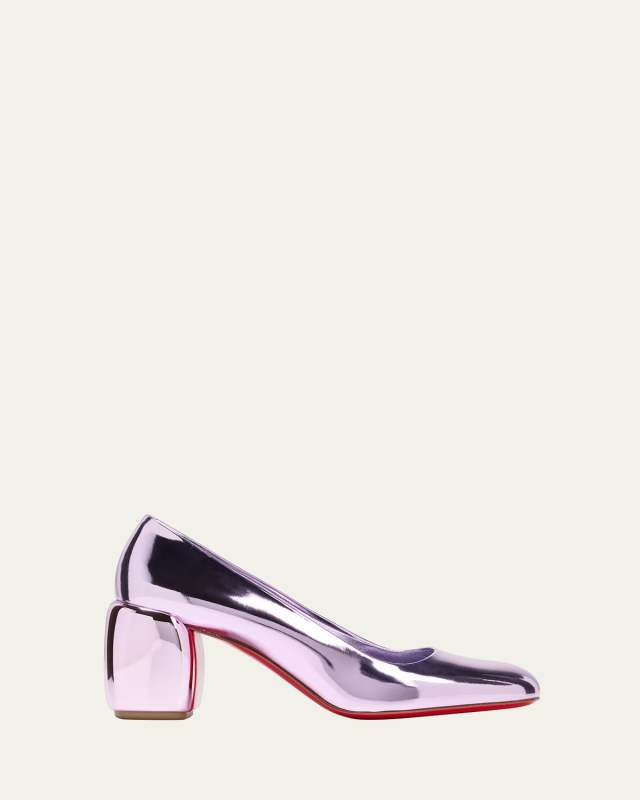Minny Metallic Red Sole Pumps