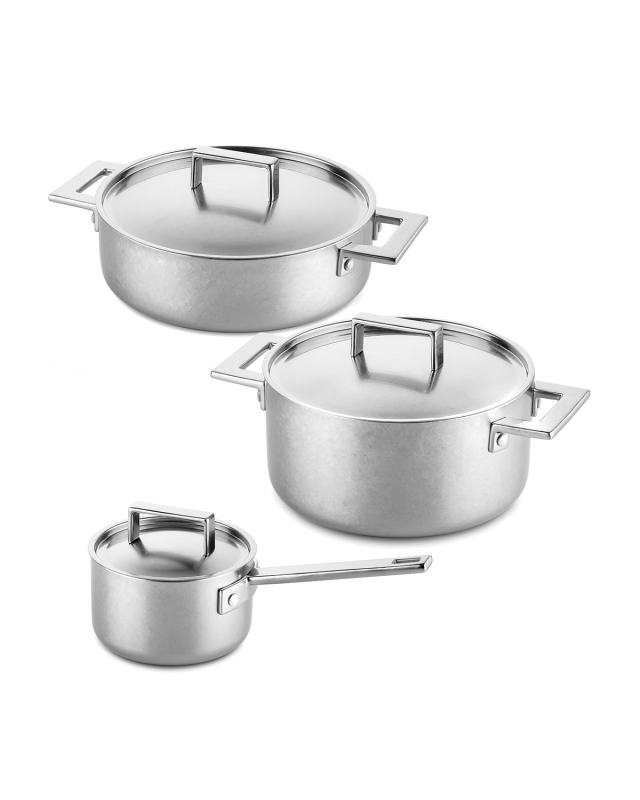 Attiva Pewter 6-Piece Cookware Set