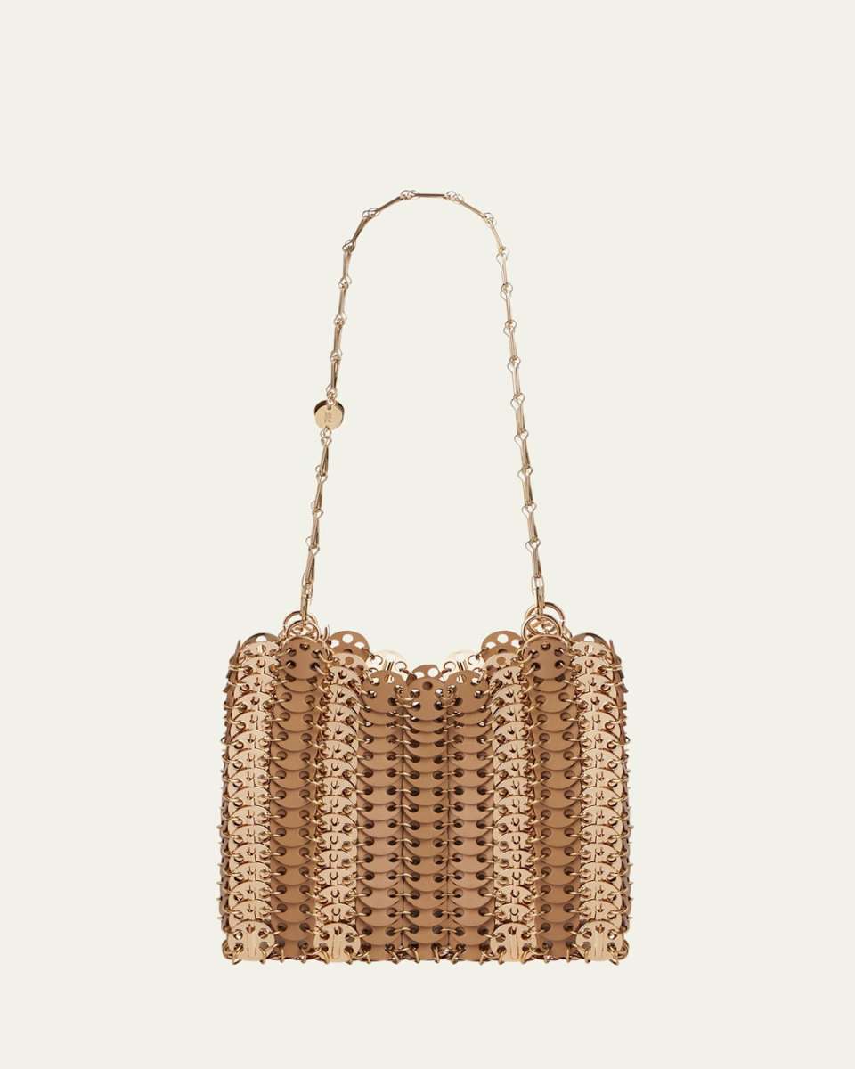 Disc Calf Leather Shoulder Bag