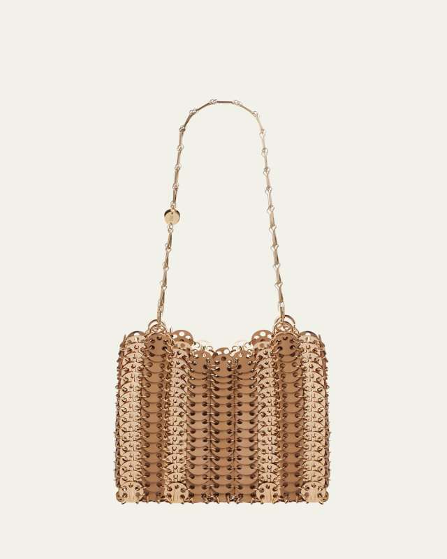 Disc Calf Leather Shoulder Bag