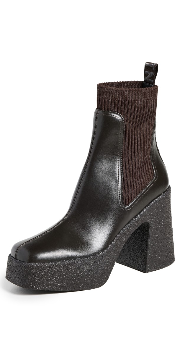 Stella McCartney Skyla Alter Sporty Mat Booties Ebony